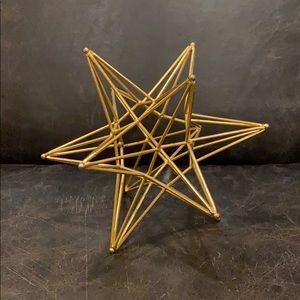 Gold star decoration